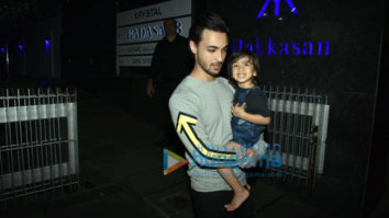 Aayush Sharma spotted with Ahil Sharma at Hakkasan in Bandra