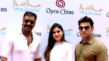 Ajay Devgn, Nupur Sanon and others grace the launch of Open China and Sheesha Sky Lounge in Juhu