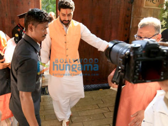 Amitabh Bachchan greets fans and media on his 76th birthday celebrations