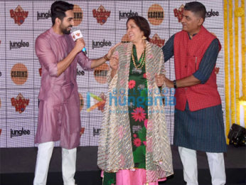 Ayushmann Khurrana, Sanya Malhotra snapped promoting 'Badhaai Ho'