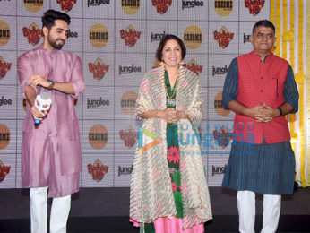 Ayushmann Khurrana, Sanya Malhotra snapped promoting 'Badhaai Ho'