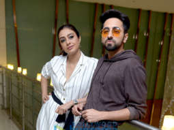 Ayushmann Khurrana and Tabu snapped promoting AndhaDhun in Delhi