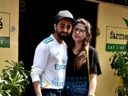 Ayushmann Khurrana snapped at Farmers’ Cafe in Bandra