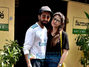 Ayushmann Khurrana snapped at Farmers’ Cafe in Bandra