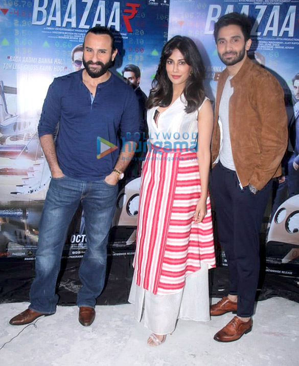 Baazaar cast snapped during promotions at Mehboob Studios Baazaar cast snapped during promotions at Mehboob Studios