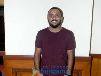 Cast of the film Jalebi snapped during media interviews