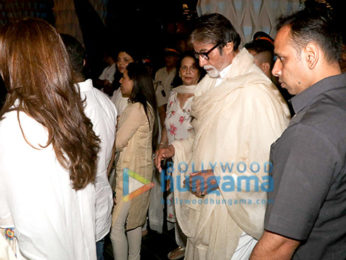 Celebs attend the prayer meet of late Krishna Raj Kapoor at Sahara Star hotel