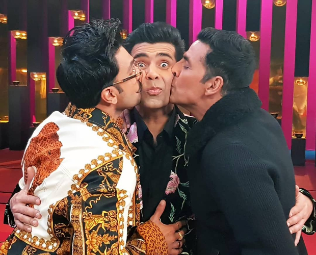 Koffee With Karan 6: Akshay Kumar and Ranveer Singh KISS Karan Johar