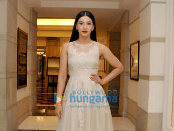 Gauahar Khan snapped during a photoshoot