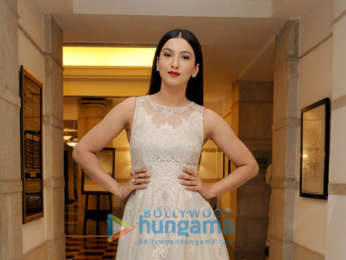 Gauahar Khan snapped during a photoshoot