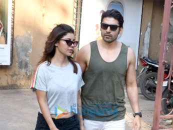 Gurmeet Choudhary and Debina Choudhary spotted in Andheri