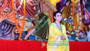Kajol snapped at Durga Puja in Andheri