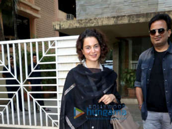 Kangana Ranaut snapped post attending a meeting in Juhu