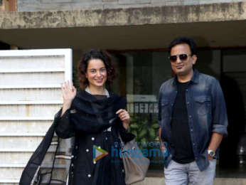 Kangana Ranaut snapped post attending a meeting in Juhu