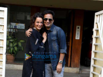 Kangana Ranaut snapped post attending a meeting in Juhu