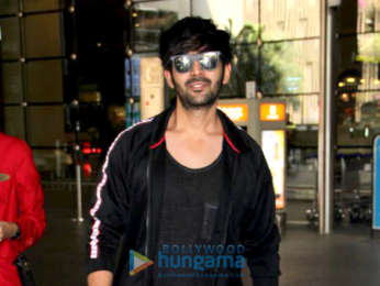 Kanika Kapoor, R Madhavan And Kartik Aaryan snapped at the airport