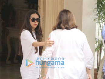 Karisma Kapoor and Anil Kapoor's wife Sunita Kapoor snapped at the Kapoor's house in Chembur