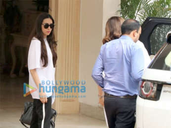 Karisma Kapoor and Anil Kapoor's wife Sunita Kapoor snapped at the Kapoor's house in Chembur