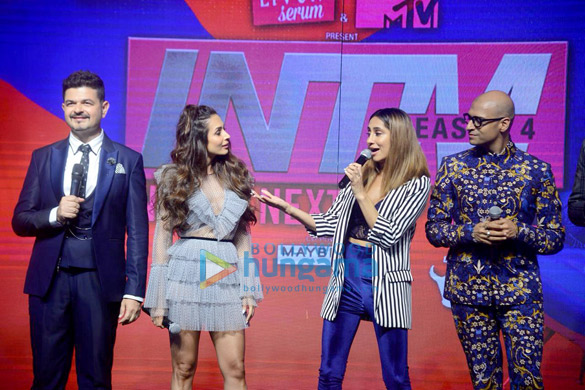 malaika arora vikas gupta and others snapped at the launch of mtv indias unbox reality 3