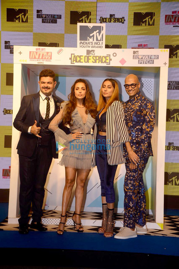 malaika arora vikas gupta and others snapped at the launch of mtv indias unbox reality 4