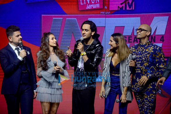 malaika arora vikas gupta and others snapped at the launch of mtv indias unbox reality 5