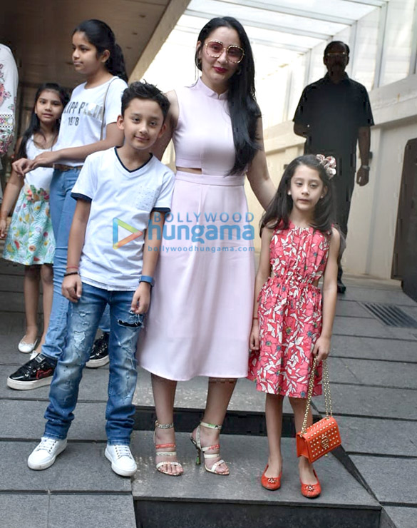 Manyata Dutt spotted with her kids at Hakkasan in Bandra