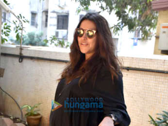 Neha Dhupia spotted after a salon session in Bandra