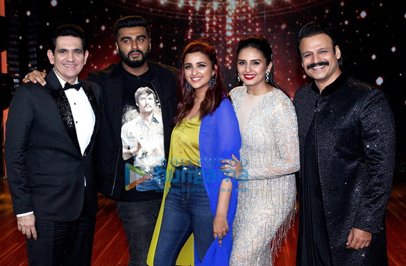 Parineeti Chopra and Arjun Kapoor snapped on sets of the show India’s Best Dramebaaz