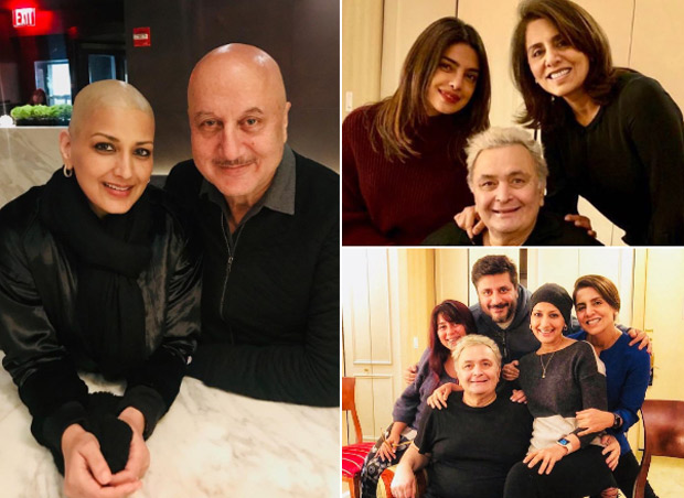 Priyanka Chopra, Rishi Kapoor, Anupam Kher and Neetu Kapoor meet Sonali Bendre in New York