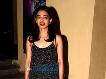 Radhika Apte and Rohan Mehra snapped at the special screening of ‘Baazaar’