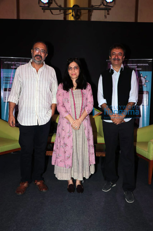 rajkumar hirani graces the launch of the 2nd edition of cinestaan script contest 1