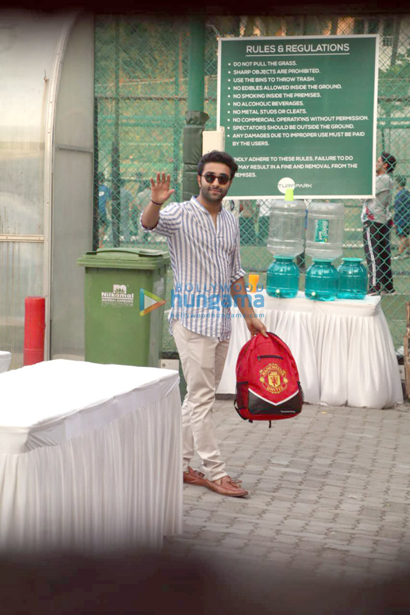 ranbir kapoor armaan jain and aadar jain snapped during a football match 2