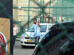 Ranbir Kapoor, Armaan Jain and Aadar Jain snapped during a football match