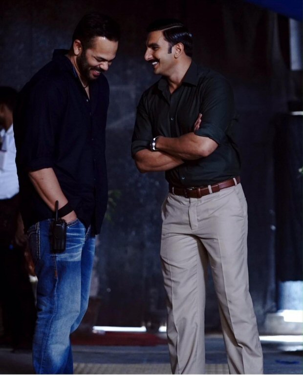 Ranveer Singh and Rohit Shetty are the new bros in town in this candid photo on Simmba set