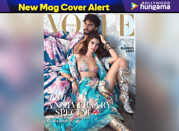 Riot of Colours, prints, and Style: Ranveer makes a bold statement with  Sara Sampaio in Vogue Photoshoot