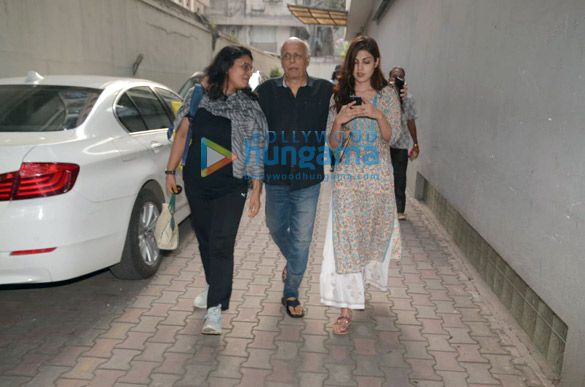Rhea Chakraborty and Mahesh Bhatt snapped in Mumbai