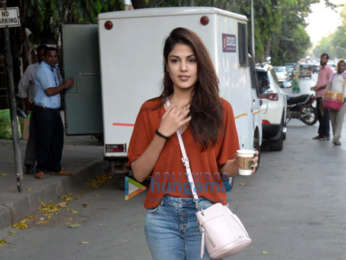 Rhea Chakraborty snapped in Khar