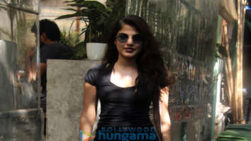 Rhea Chakraborty spotted at The Kitchen Garden