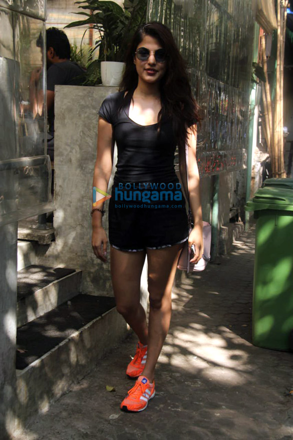 Rhea Chakraborty spotted at The Kitchen Garden Rhea Chakraborty spotted at The Kitchen Garden