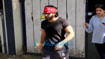 Saif Ali Khan spotted at a dubbing studio