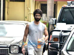 Shahid Kapoor snapped at a gym in Mumbai