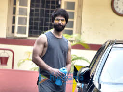 Shahid Kapoor snapped outside the gym