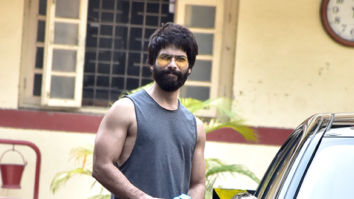 Shahid Kapoor snapped outside the gym