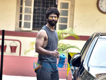 Shahid Kapoor snapped outside the gym