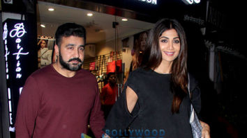 Shilpa Shetty and Raj Kundra snapped at Bastian in Bandra