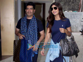 Shilpa Shetty spotted at Manish Malhotra's office