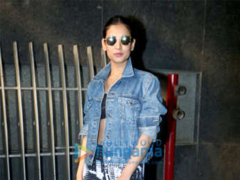 Sonal Chauhan snapped outside the gym in Khar