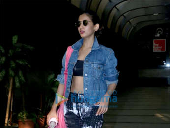 Sonal Chauhan snapped outside the gym in Khar