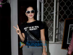 Sunny Leone spotted at Krome studio in Bandra