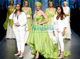 Sushmita Sen walks the ramp for designers Bhumika and Jyoti